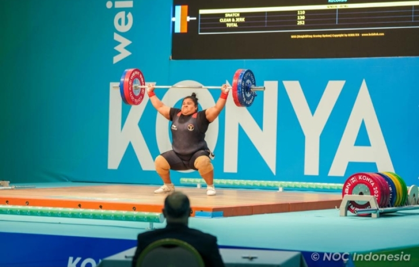 Nurul Akmal yang meraih tiga medali perunggu di kelas 87kg putr