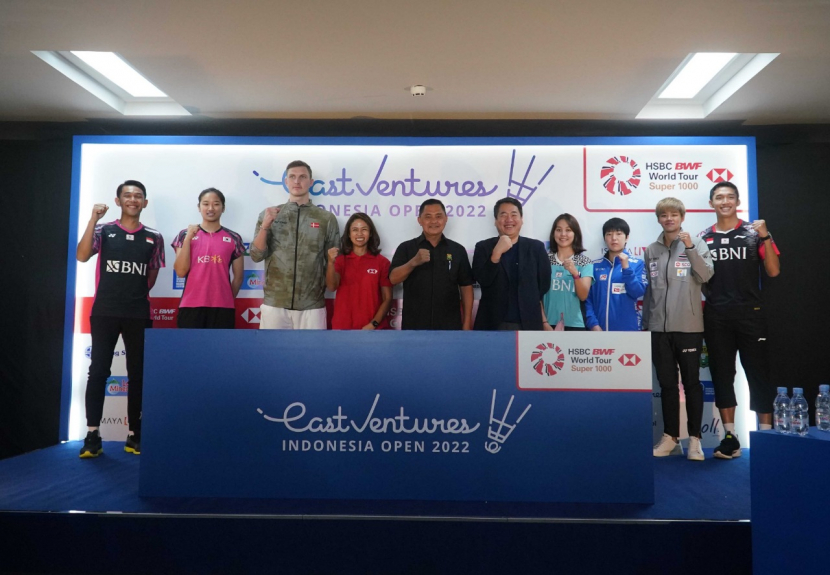 Turnamen bulutangkis East Ventures Indonesia Open 2022 siap digelar di Istora Gelora Bung Karno, Senayan, Jakarta, 14-19 Juni.