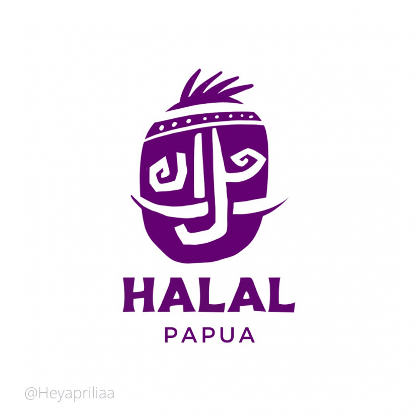 Logo Halal khas Papua karya @HeyApriliaa.
