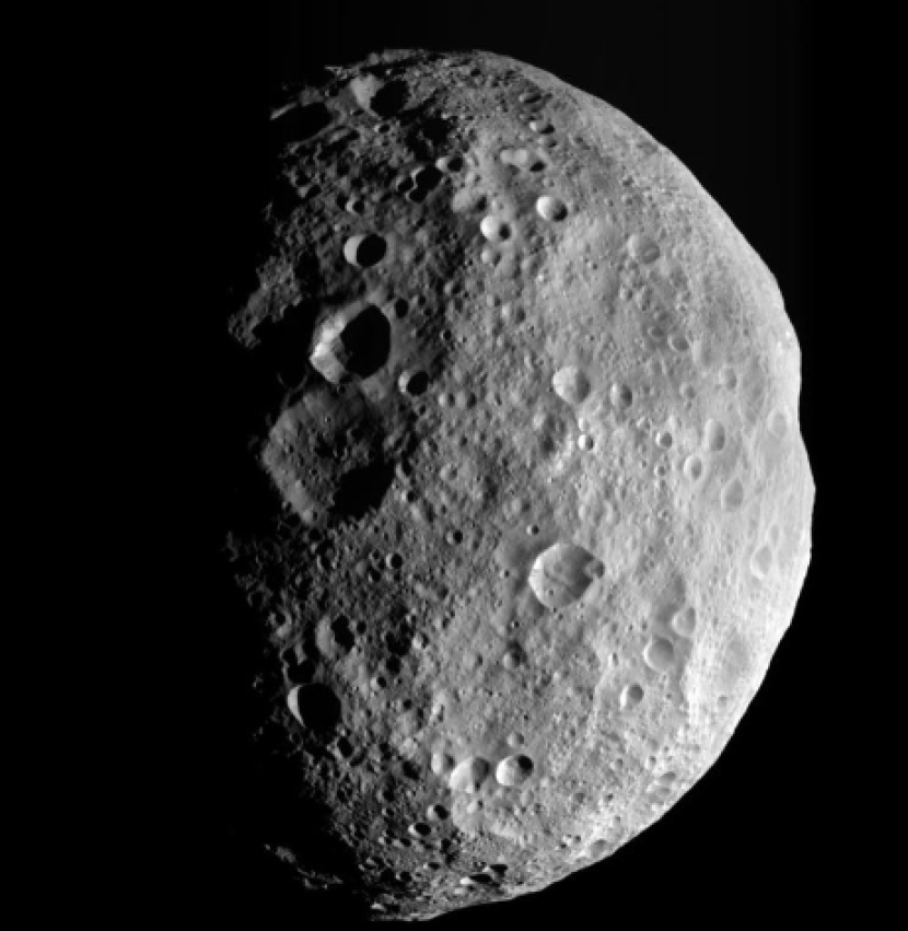Asteroid Vesta menjadi yang terbesar di jenisnya dengan diameter 530 kilometer. Gambar: NASA