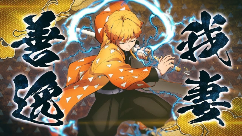 Zenitsu Agatsuma ( Tangkapan Layar Anime Kimetsu no Yaiba)