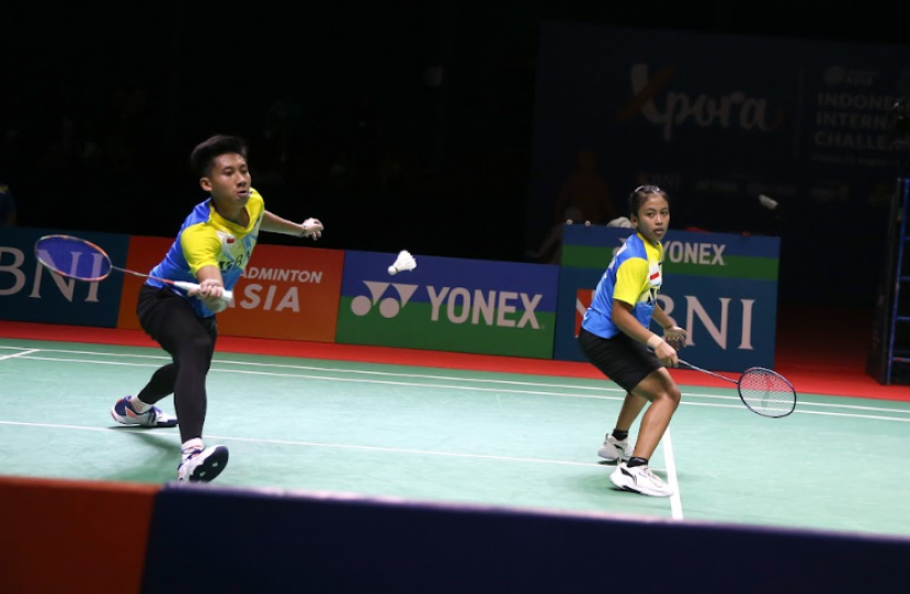 Pasangan ganda campuran Indonesia, Marwan Faza/Jessica Maya Rismawardani menggagalkan terjadinya All Thai Final di Indonesia International Challenge 2023.