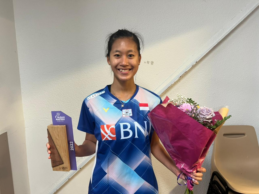 Putri Kusuma Wardani merebut gelar juara di turnamen Orleans Masters 2022. Sedangkan Rehan/Risa harus puas sebagai runner up.