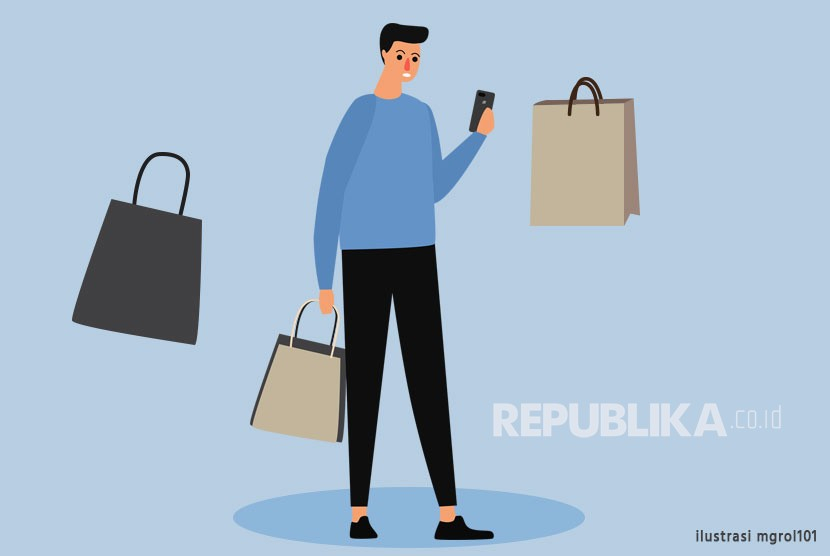 Pelanggan yang melakukan belanja online melalui live streaming harus waspada dengan kemungkinan adanya penipuan. Foto : Dok Republika