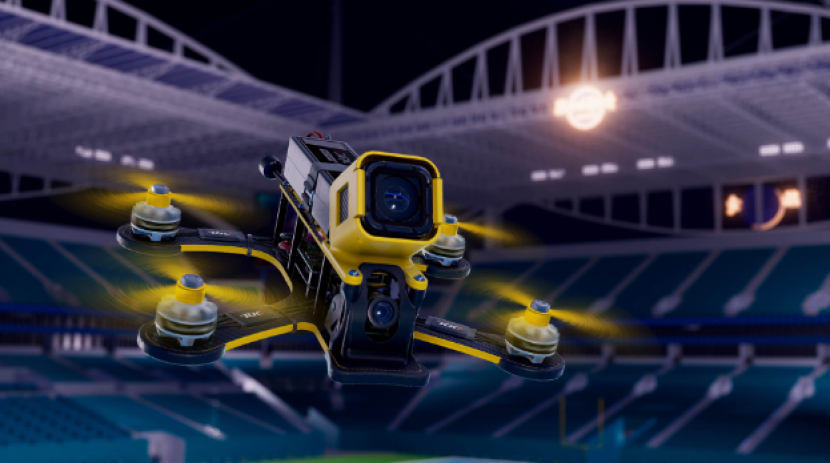 The Drone Racing League Simulator. Salah satu drone di Game DRL SIM. Foto: Epic Games