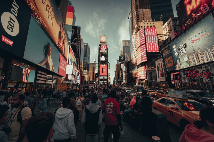 Ilustrasi Times Square. Dok. Pixabay