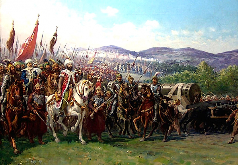 Lukisan Muhammad al-Fatih sebelum mengepung Konstantinopel. (wikimedia commons)