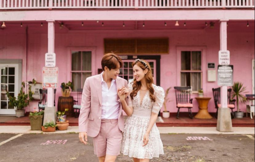 Foto prawedding Lee Da-hae dan Se7en. Dok: Instagram @leedahey4eva