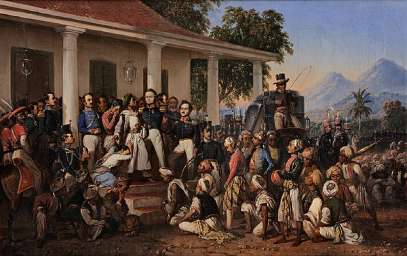 Lukisan penangkapan Diponegoro karya Raden Saleh Syarif Bustaman.