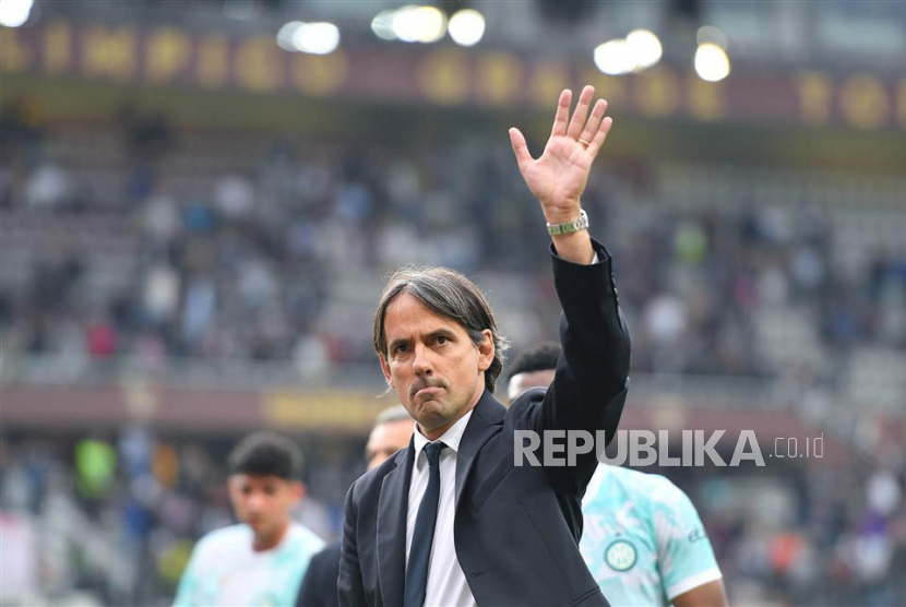 Pelatih Inter Milan, Simone Inzaghi. Foto: EPA-EFE/ALESSANDRO DI MARCO