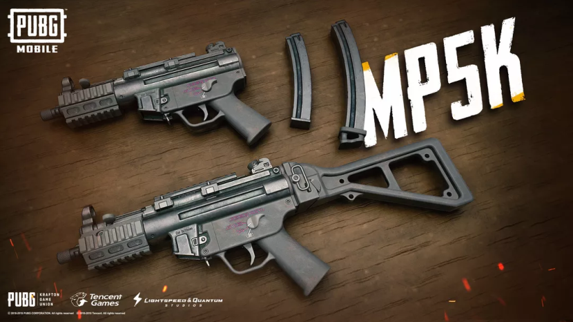 MP5K (sumber: PUBG Mobile)