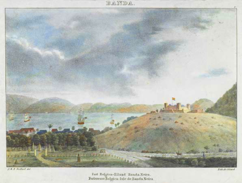 Ilustrasi Kepulauan Banda di masa lalu.