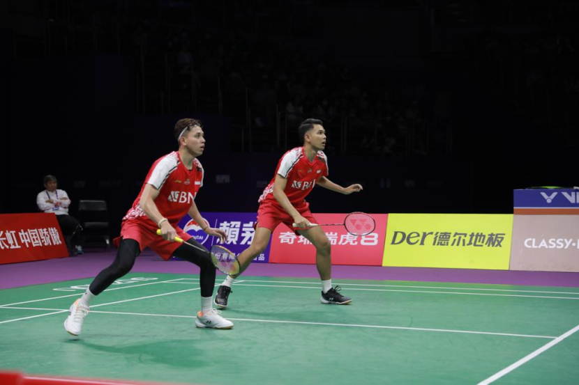 Indonesia menurunkan full team di turnamen Singapore Open 2023 Super 750, termasuk ganda putra Indonesia.