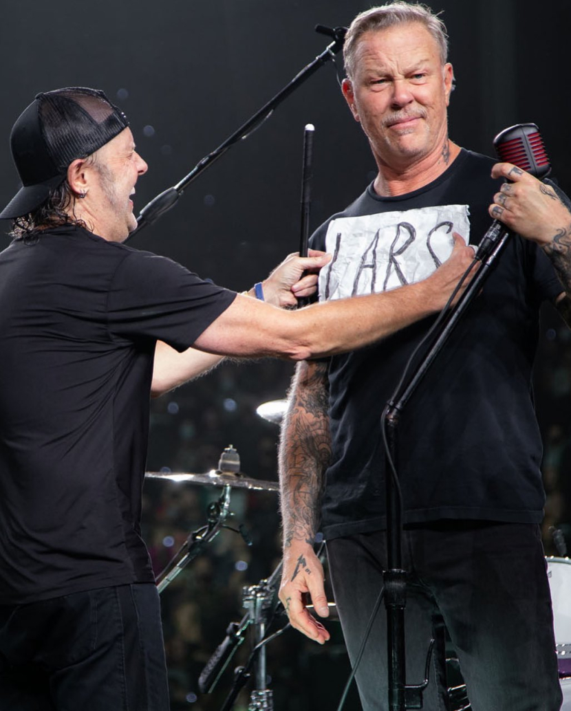 Instagram/jameshetfieldarmy/Lars Ulrich dan James Hetfield 