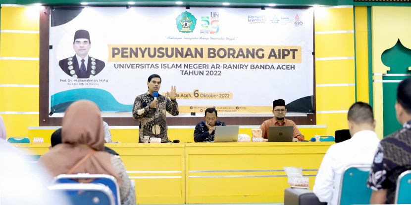 UIN Ar-Raniry melakukan kick off meeting penyusunan borang AIPT, di Banda Aceh, Kamis (6/10/2022).