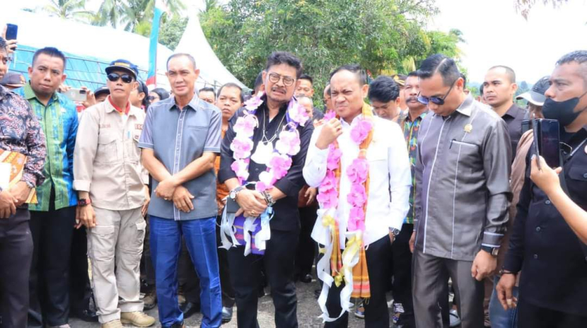 Mantan Mentan Syahrul Yasin Limpo saat menghadiri kegiatan bersama Anggota IV<a href=