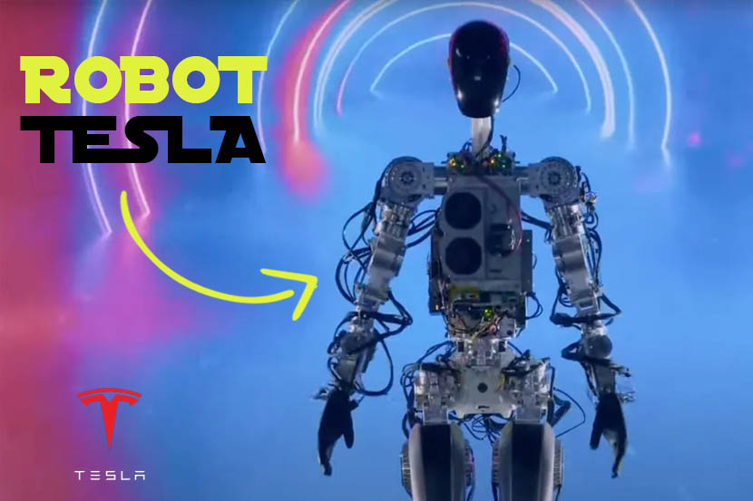 Robot rancangan Tesla, Optimus dikenalkan di Tesla AI day.