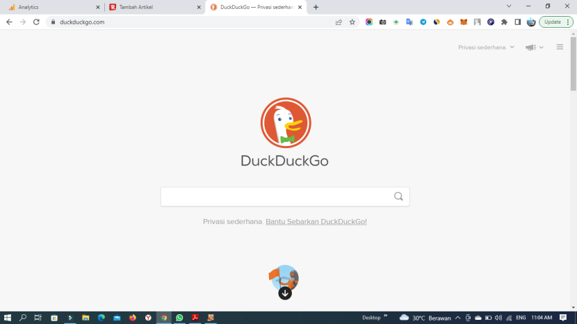 duckduckgo mesin pencari alternatif penjaga data privasi
