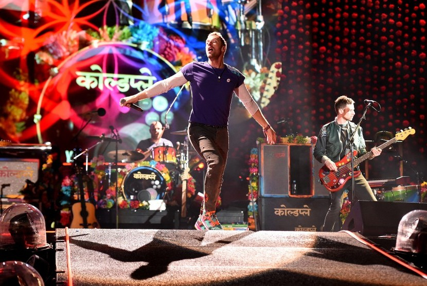 Band Coldplay. Wow, Coldplay Siap Pukau Penonton di Expo Dubai 2020 pada 15 Februari. Sumber: EPA