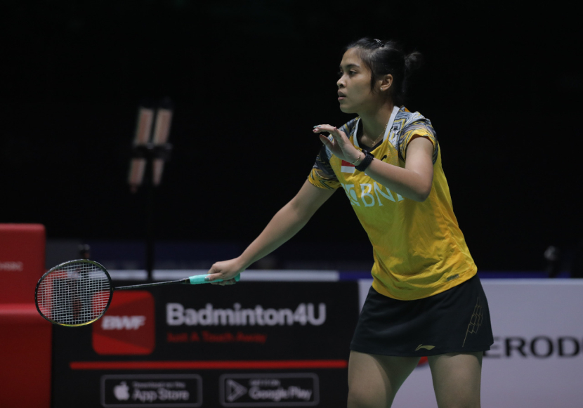 Gregoria Mariska akan melawan pemain muda Cina, Han Yeu di semifinal Hylo Open 2022.