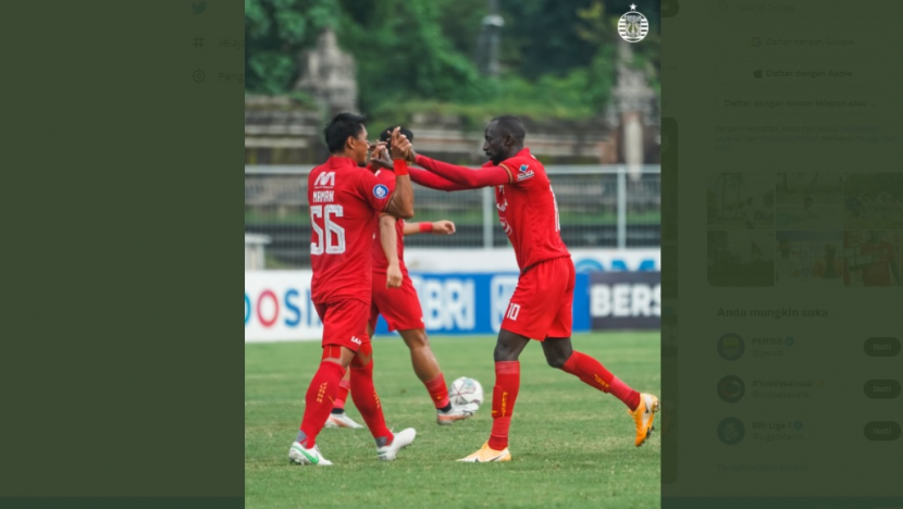 Persija Jakarta berhasil memetik kemenangan dari menghadapi PSM Makassar di laga Liga 1 Indonesia. (Twitter/@Persija_Jkt)