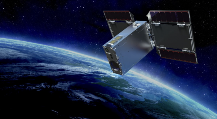 Konsep cubesat Sony yang menampung salah satu kamera full-frame-nya. Cubesat akan diluncurkan ke orbit Bumi antara Oktober dan Desember. Gambar: Sony