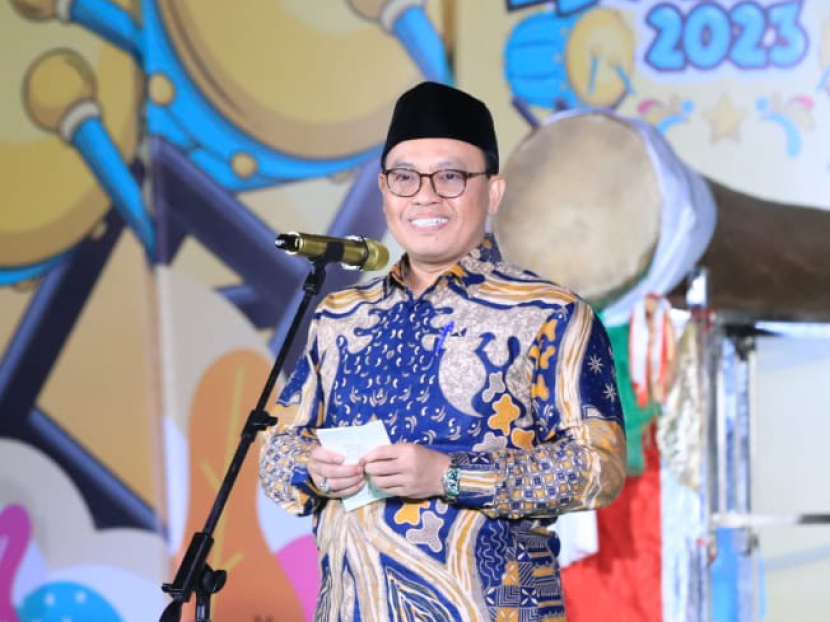 Direktur Penerangan Agama Islam Kemenag Ahmad Zayadi. Gebyar Muharram 1445 Hijriyah, Kemenag Gelar Santunan Yatim, Shalawat, dan Pameran Seni. Foto: Kemenag 