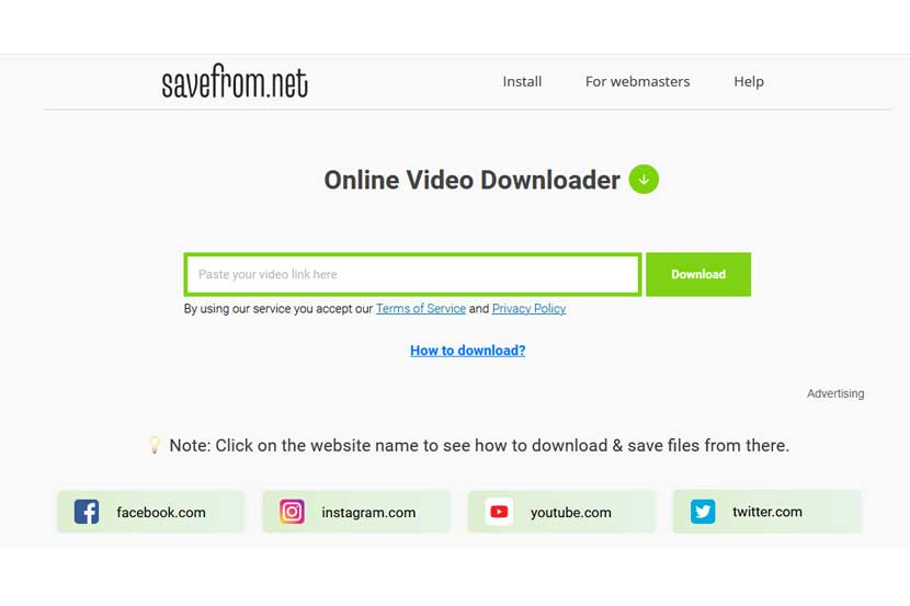 Situs savefromnet. Situs download video Youtube jadi MP3.