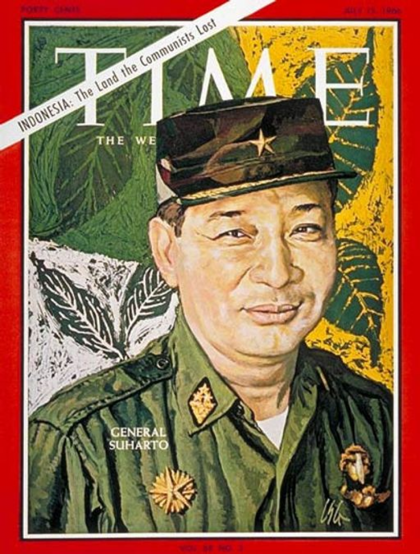 Senyum Soeharto di Sampul Majalah TIME Tahun 1966.