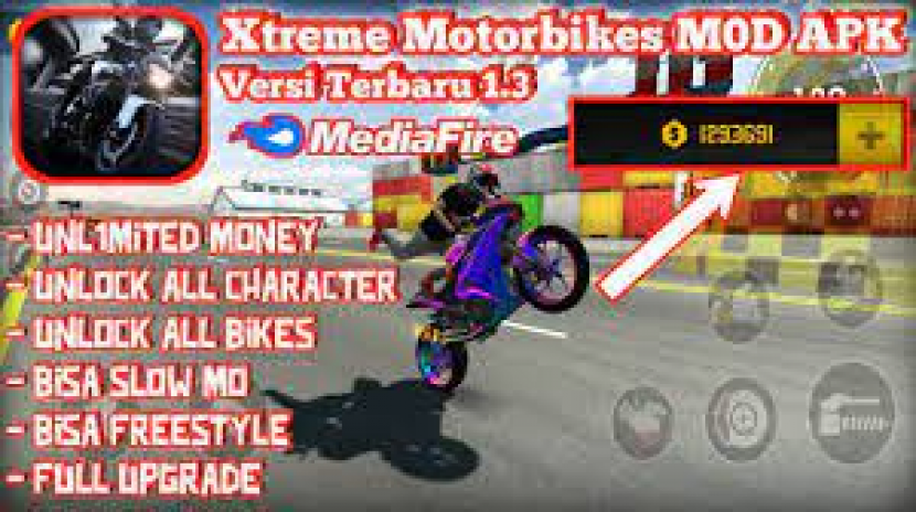 Link Download Xtreme Motorbikes Versi 1.5 Mod Apk Unlimited Money 2022