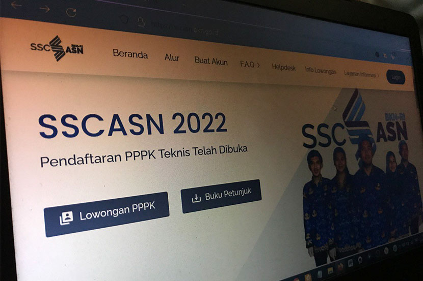Laman SSCASN 2022.