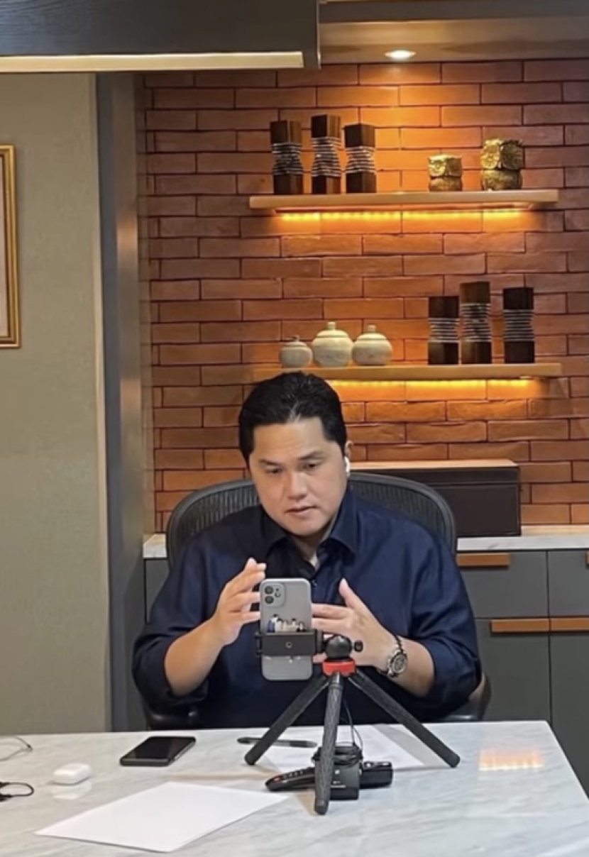 Tiktok @erickthohir