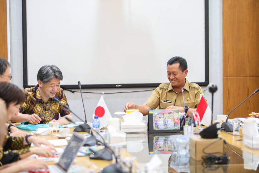 Direktur Eksekutif Biro Pekerjaan Air Jepang, Toshiyuki Suzuki, berkunjung ke Balai Kota Bandung/Humas Pemkot Bandung