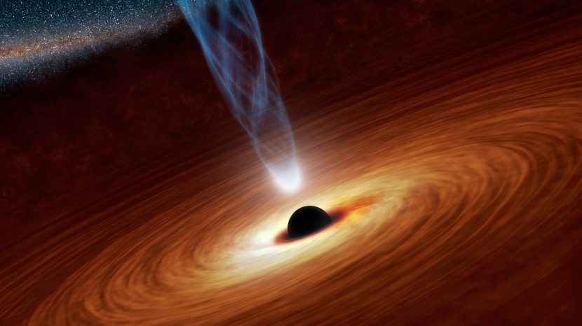 Ilustrasi lubang hitam.