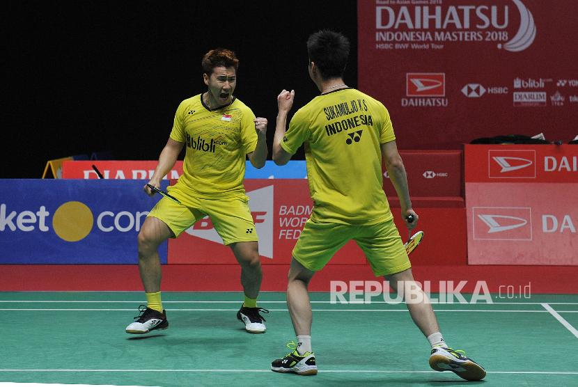 Pasangan ganda putra peringkat 1 dunia, Marcus Fernaldi Gideon/Kevin Sanjaya Sukamuljo