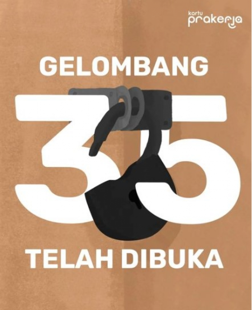 Kartu Prakerja Gelombang 35 sudah dibuka. Foto : IG prakerja.go.id