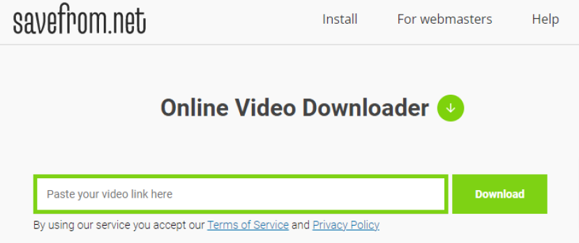 savefrom, online video downloader