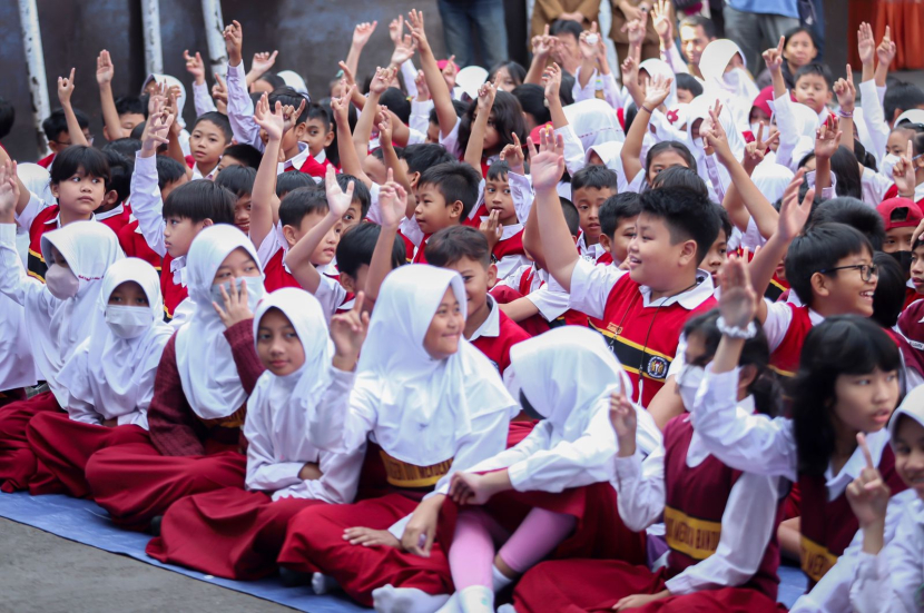 Siswa SD di Kota Bandung saat sedang berkegiatan di luar kelas/Humas Pemkot Bandung