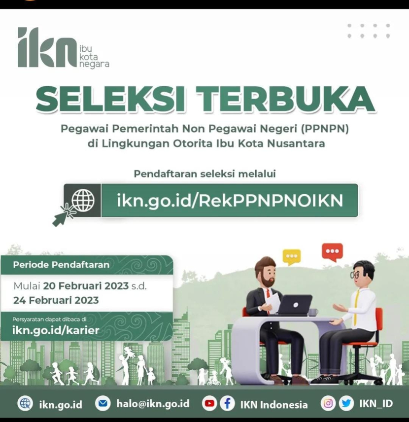 Lowongan kerja di IKN Indonesia. (foto: instagram/@ikd_id)