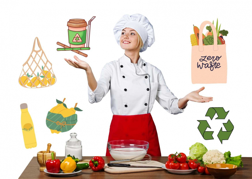 Kurangi food waste di restoran/ Foto: olahan pribadi dengan Canva