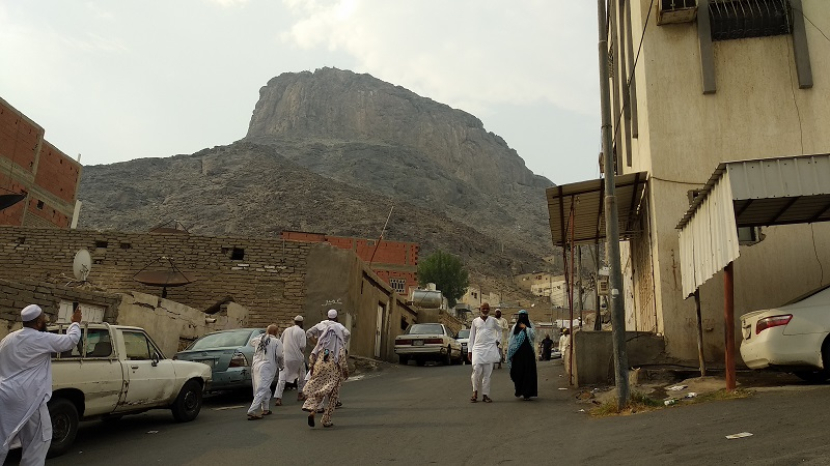 Penampakan Jabal Nur di Makkah. (Fitriyan Zamzami/Republika)
