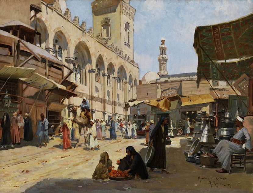 Ilustrasi pasar di Arabia pada masa lalu. (istimewa)