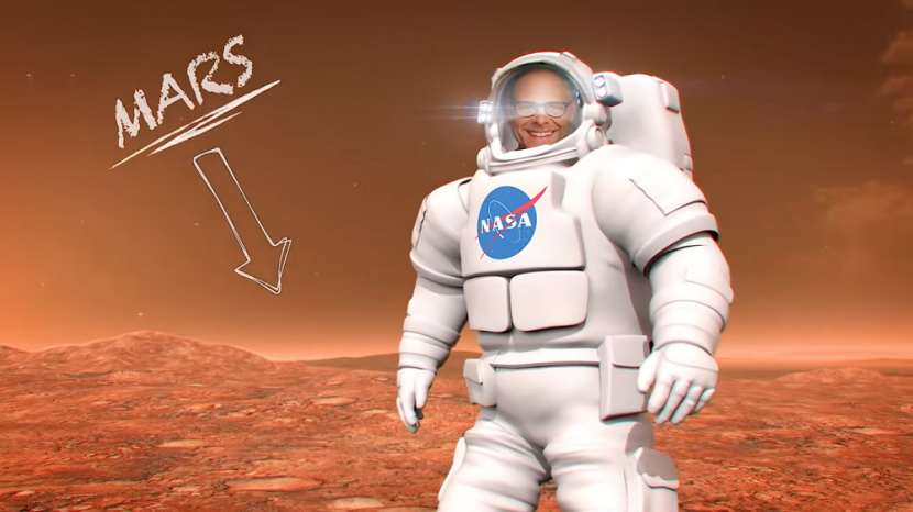 Ilustrasi astronot di Mars. Foto: video NASA