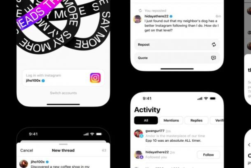  Penampilan Threads, pesaing Twitter buatan Meta. Kaum FOMO Merapat, Ini 10 Perbedaan Threads dengan Twitter. Foto: The Verge