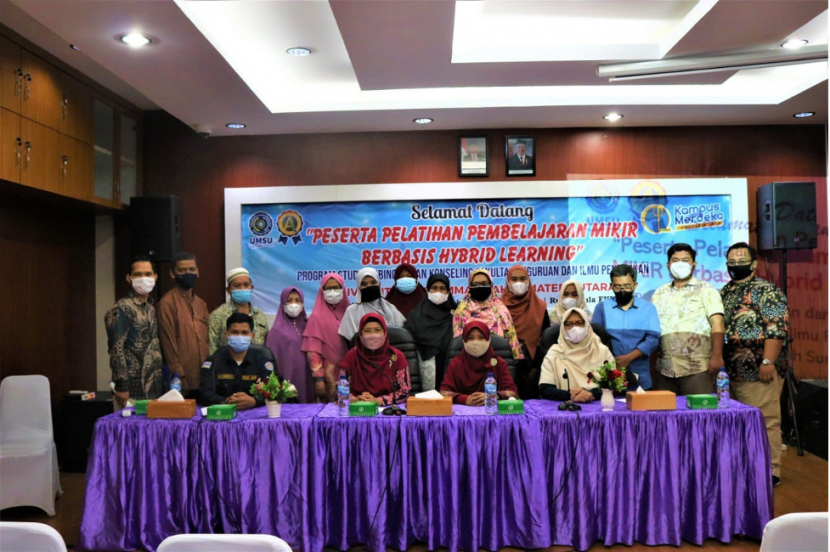 Dosen-dosen Fakultas Keguruan dan Ilmu Pendidikan Universitas Muhammadiyah Sumatera Utara (UMSU),  mengikuti pelatihan pembelajaran aktif MIKiR di Medan, Sumatera Utara, Sabtu, (19/02/22). Foto : Dok Sri Wahyuni