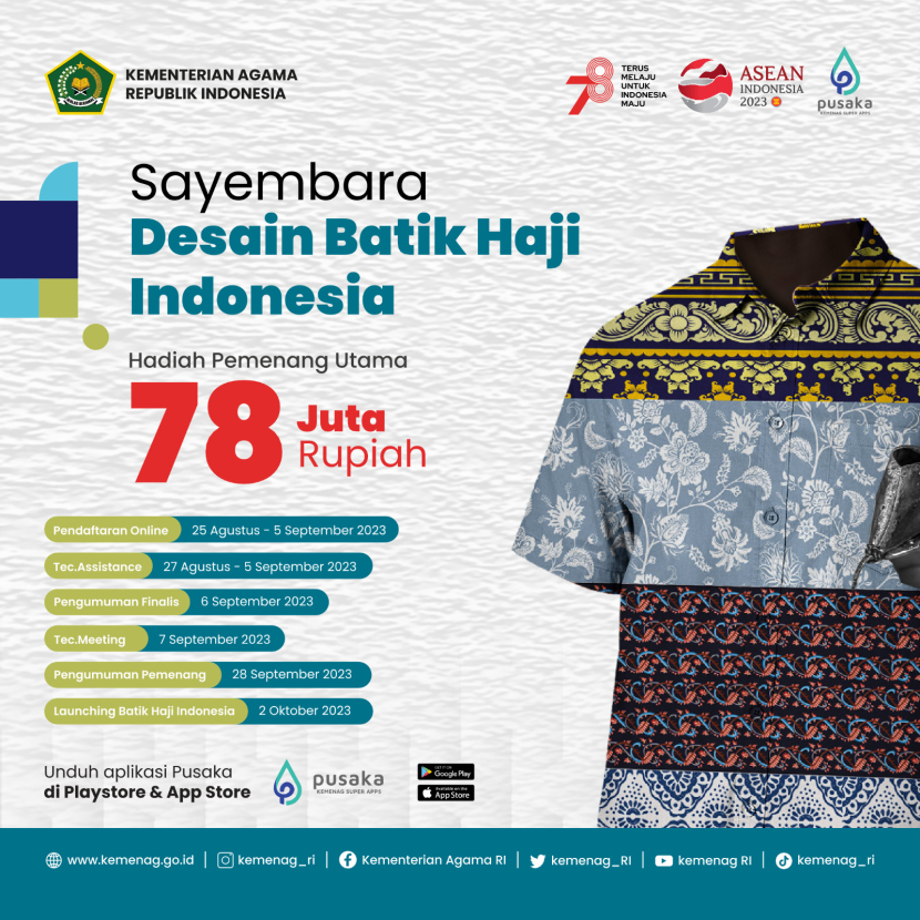 Sayembara Desain Batik Haji Indonesia. Foto: Kemenag