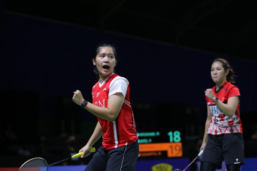 Pasangan baru Ribka Sugiarto/Lanny Tria Mayasari melangkah ke babak final turnamen Malang Indonesia International Challange 2022.