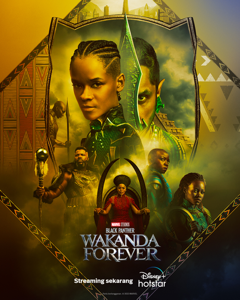 Marvel Studios Black Panther: Wakanda Forever Main Poster. Dok Disney+ Hotstar