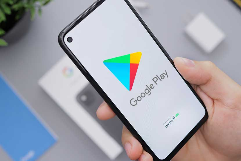 Google Plays Store di smartphone. (Unsplash)