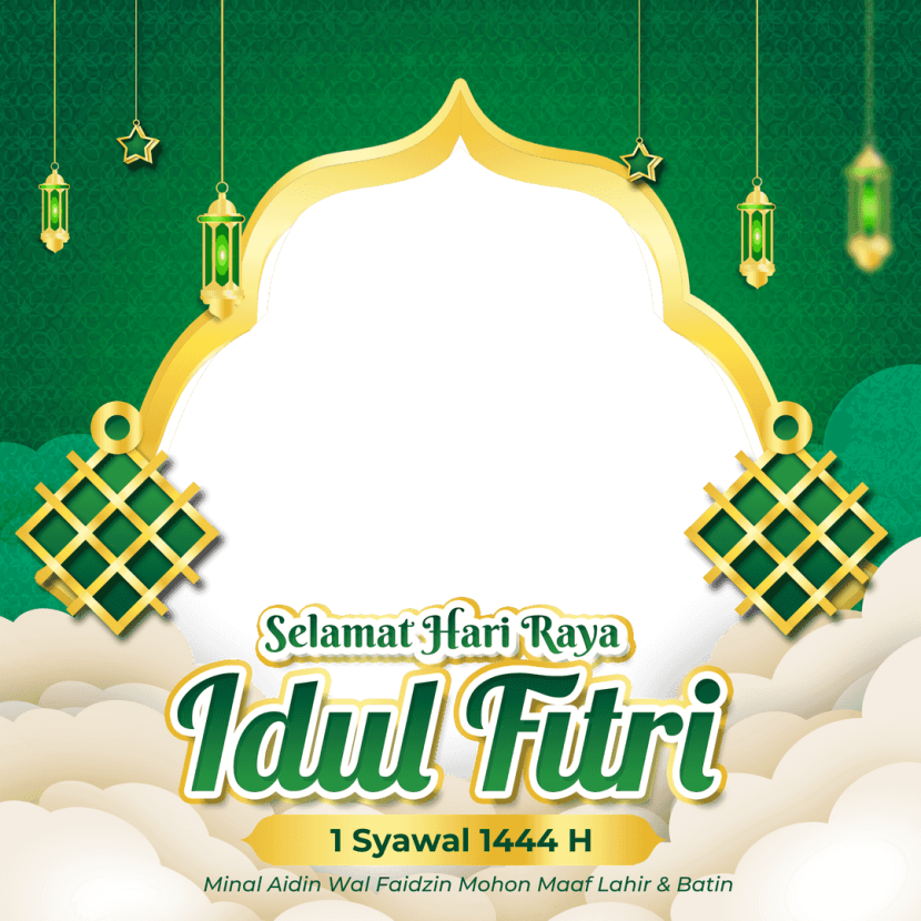 Ilustrasi Twibbon Selamat Idu Fitri 2023 (dok. Twibbonize)